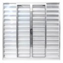 Ver imagem 1 de Janela de Alumínio Brilhante Veneziana de Correr 6 Folhas sem Grade Cmc Linha Modular -100 L X 120 a