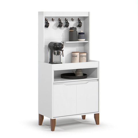 Aparador Buffet para Cozinha Flow 2 Portas- Branco