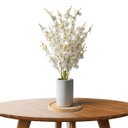 Ver imagem 3 de Kit 4 Galhos de Orquídeas Chuva de Ouro Artificial para Decoração Cor:branco