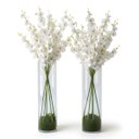 Ver imagem 2 de Kit 4 Galhos de Orquídeas Chuva de Ouro Artificial para Decoração Cor:branco