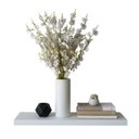 Ver imagem 7 de Kit 6 Galhos de Orquídeas Chuva de Ouro Artificial para Decoração Cor:branco
