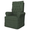 Ver mais imagens de Kit 02 Poltronas de Amamentação e Descanso Com Balanço Laís G05 Linho Verde - Mpozenato
