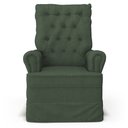 Ver imagem 7 de Kit 02 Poltronas de Amamentação e Descanso Com Balanço Laís G05 Linho Verde - Mpozenato