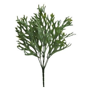 Kit 24 folhagens chifre veado artificiais buques planta artificial Cor:Verde
