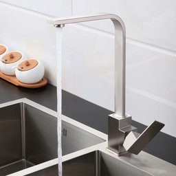 Torneira Cozinha Aço Escovado Quente Fria com Kit Instalação - 2