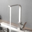 Ver imagem 1 de Torneira Cozinha Aço Escovado Quente Fria com Kit Instalação