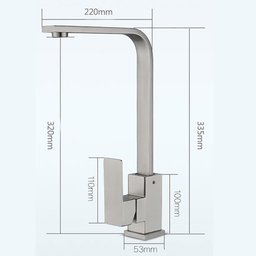 Torneira Cozinha Aço Escovado Quente Fria com Kit Instalação - 4