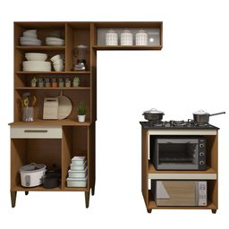 Cozinha Completa Barueri 5 Portas 1 Gaveta Kaiki Móveis - 3