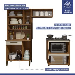 Cozinha Completa Barueri 5 Portas 1 Gaveta Kaiki Móveis - 11