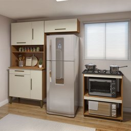 Cozinha Completa Barueri 5 Portas 1 Gaveta Kaiki Móveis - 1