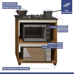 Cozinha Completa Barueri 5 Portas 1 Gaveta Kaiki Móveis - 7