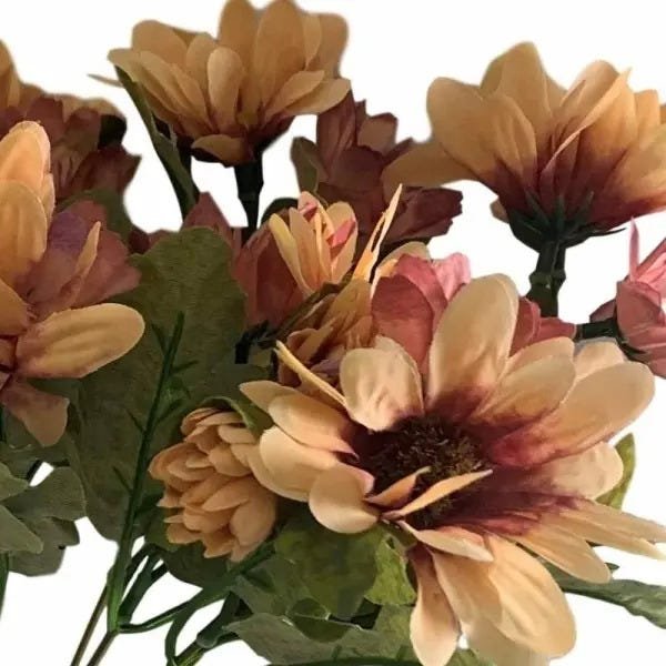 Flores Artificiais Kit com 04 Buques de Margaridas Decorativas Para Festas - No Atacado - 2