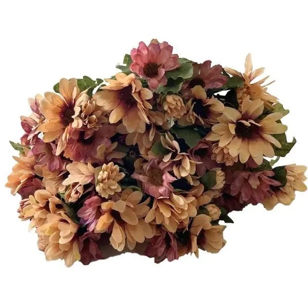 Flores Artificiais Kit com 04 Buques de Margaridas Decorativas Para Festas - No Atacado - 1