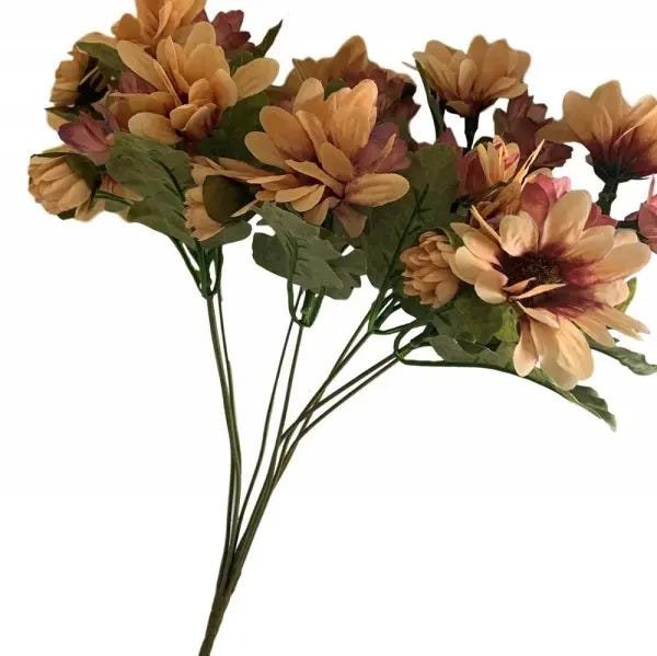 Flores Artificiais Kit com 04 Buques de Margaridas Decorativas Para Festas - No Atacado - 4