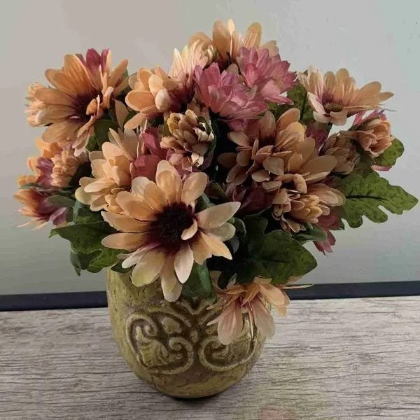Flores Artificiais Kit com 04 Buques de Margaridas Decorativas Para Festas - No Atacado - 5