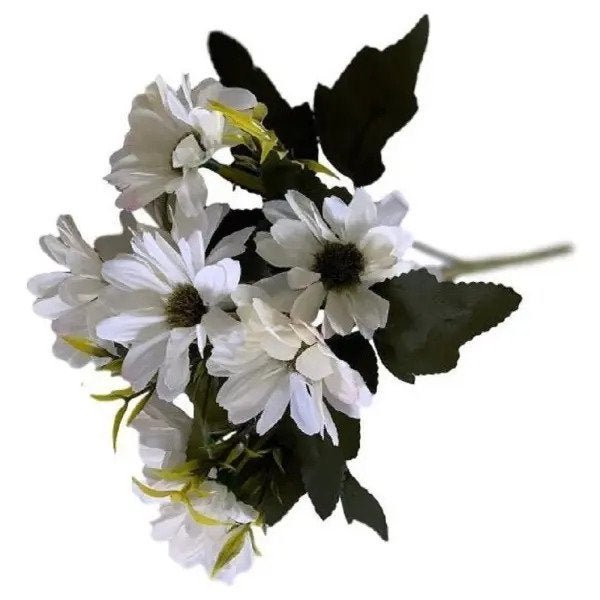 Flores Artificiais Kit com 12 Buques de Mini Margaridas Decorativas No Atacado - 2
