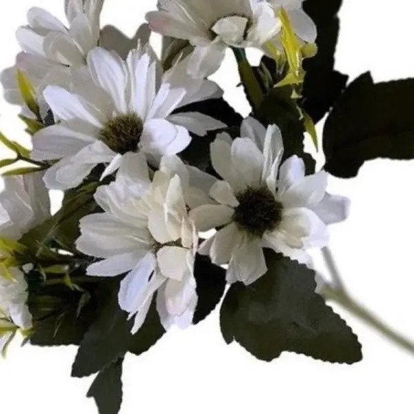 Flores Artificiais Kit com 12 Buques de Mini Margaridas Decorativas No Atacado - 3