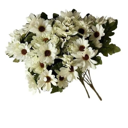 Flores Artificiais Kit com 08 Buques de Margaridas Para Arranjos de Mesa-  No Atacado | MadeiraMadeira