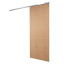 Ver imagem 3 de Porta de Correr P- Verniz Frisada Kit Alumínio F01 - 210x100
