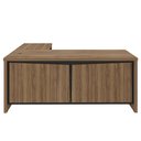 Ver imagem 7 de Mesa para Escritório em L 180x190cm Tamburato Corp A06 Nogal/preto - Mpozenato