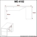 Ver mais imagens de Kit Escritório 5 Peças com 1 Escrivaninhas, 1 Gaveteiro, 1 Estante e 2 Armários Multiuso