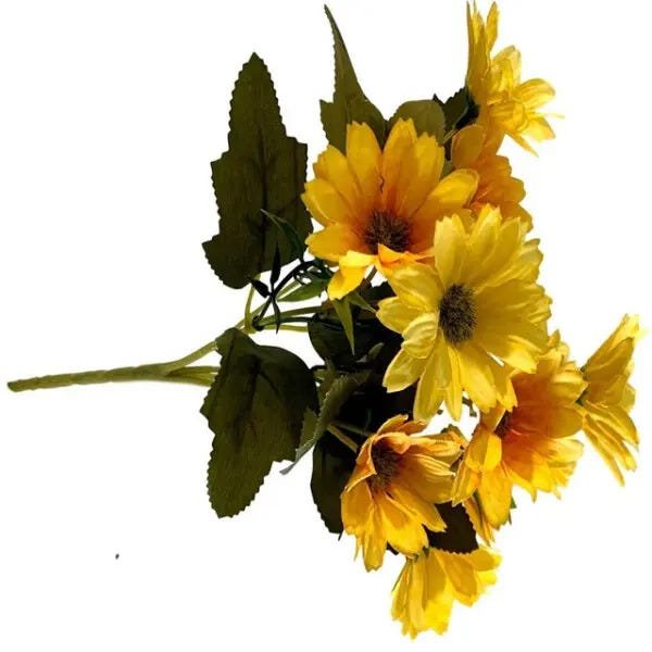 Flores Artificiais Kit com 08 Buques de Mini Margaridas Para Decoração Rústica - No Atacado - 2
