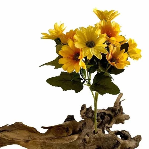 Flores Artificiais Kit com 08 Buques de Mini Margaridas Para Decoração Rústica - No Atacado - 4