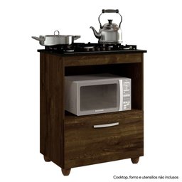 Balcão Cooktop 5 Bocas 1 Porta Salvia Ypê - Kaiki Móveis - 1