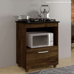 Balcão Cooktop 5 Bocas 1 Porta Salvia Ypê - Kaiki Móveis - 2