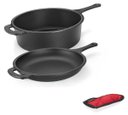 Ver imagem 2 de Conjunto Caçarola / Frigideira Alça De Ferro Multiuso Fumil