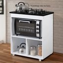 Ver imagem 5 de Balcão Cooktop 5 Bocas 1 Porta Salvia Branco - Kaiki Móveis