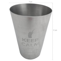 Copo De Tereré Copo De Alumínio Copo Keep Calm Drink 300ml - 5
