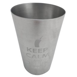 Copo De Tereré Copo De Alumínio Copo Keep Calm Drink 300ml - 1