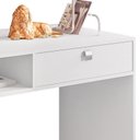 Ver imagem 4 de Escrivaninha Luna com 1 Gaveta Branco - Móveis Leão