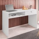 Ver imagem 2 de Escrivaninha Luna com 1 Gaveta Branco - Móveis Leão