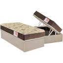 Ver imagem 1 de Conjunto Box Baú Solteiro: Colchão Espuma Orthoflex D33 Comfortpedic + Base Crc Suede Clean(88x188