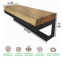 Ver imagem 5 de Toalheiro com Prateleira Strassis Design Sd-4006 25 Preto