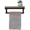 Ver imagem 1 de Toalheiro com Prateleira Strassis Design Sd-4006 25 Preto