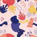 Ver imagem 3 de Papel de Parede Formas Orgânicas 1 Arte Destaque 3 Metros