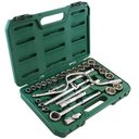 Ver imagem 1 de Jogo de Soquete Estriado com Encaixe 1/2" de 10 a 32mm Jogo com 28 Peças Sata - ST09090SJ
