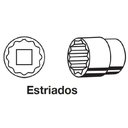 Ver imagem 3 de Jogo de Soquete Estriado com Encaixe 1/2" de 10 a 32mm Jogo com 28 Peças Sata - ST09090SJ