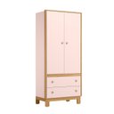 Ver imagem 1 de Guarda Roupa Flora Quarto 5055 2 Portas e 2 Gavetas