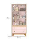 Ver imagem 3 de Guarda Roupa Flora Quarto 5055 2 Portas e 2 Gavetas
