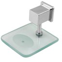Ver imagem 5 de Kit Acessórios P/ Banheiro Metal Cromado 5 Peças Quadrado