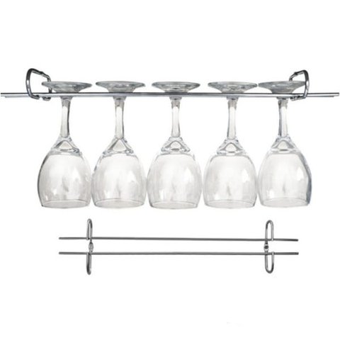 12 Suportes Organizador De Armário Porta Taças Cromado 42cm
