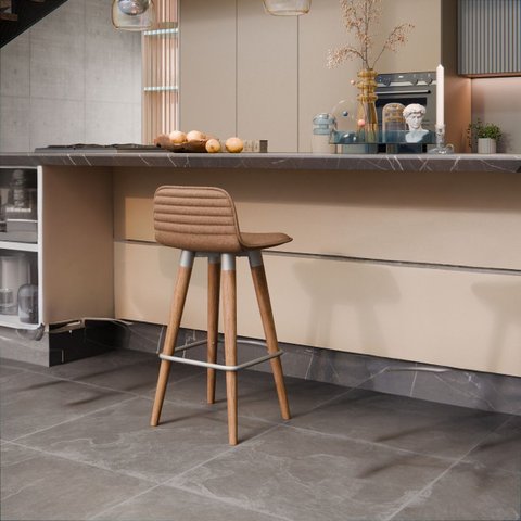 1 Meia Banqueta Línea Alta Resistência Escandinavo Terracota