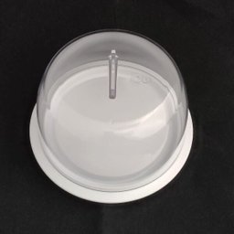 Queijeira Porta Queijo Com Tampa Cúpula Suporte De Frios Branco - 4