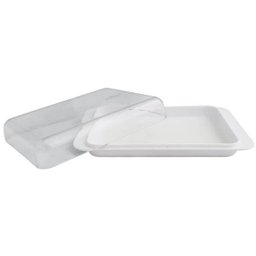Porta Frios Com Tampa Queijeira Pote Para Queijo Presunto Cozinha Branco - 4