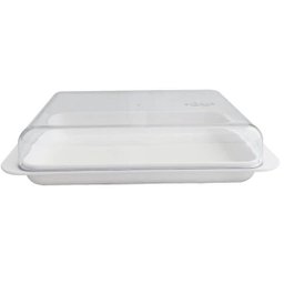 Porta Frios Com Tampa Queijeira Pote Para Queijo Presunto Cozinha Branco - 1