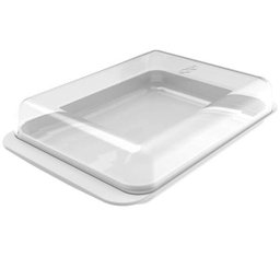 Porta Frios Com Tampa Queijeira Pote Para Queijo Presunto Cozinha Branco - 6